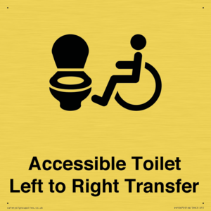 Accessible Toilet with Left to Right Transfer